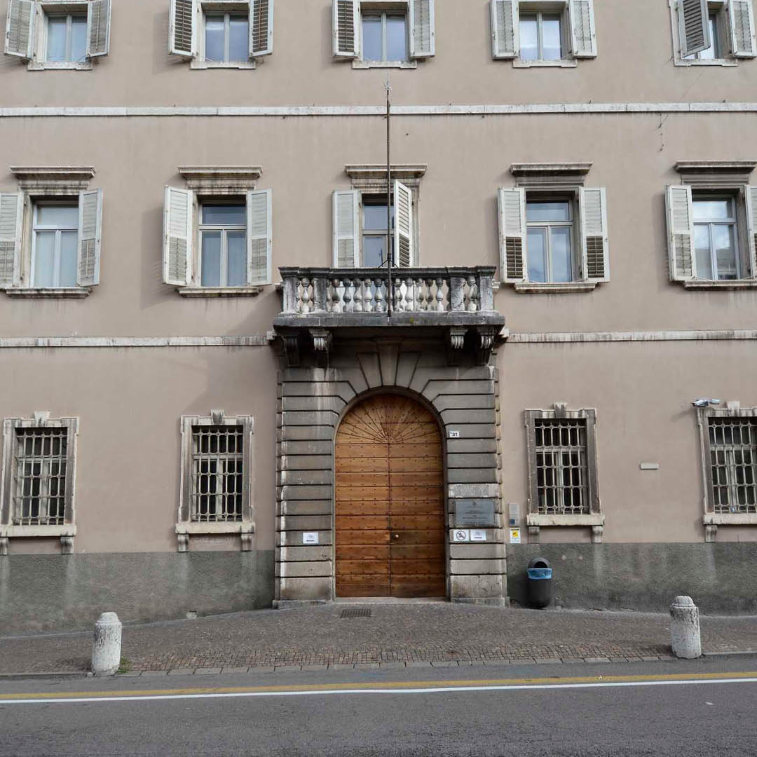 Sede CIMEC facciata Palazzo Fedrigotti a Rovereto