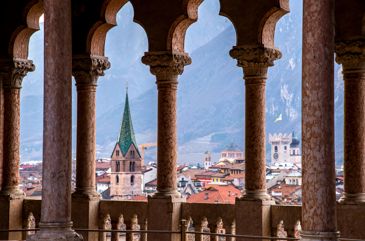 Veduta della città di Trento dal Castello del Buonconsiglio