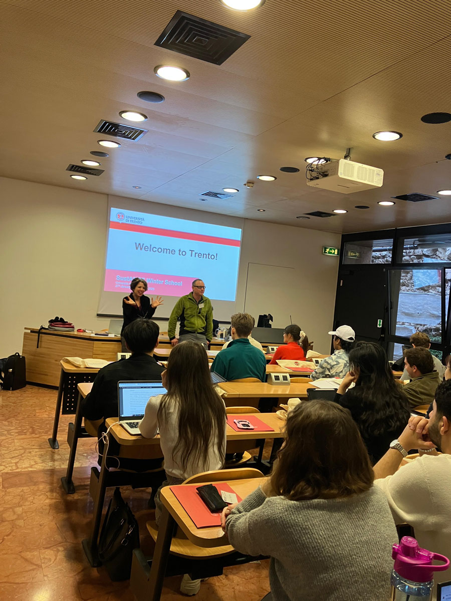Participants attending the welcome session in classroom