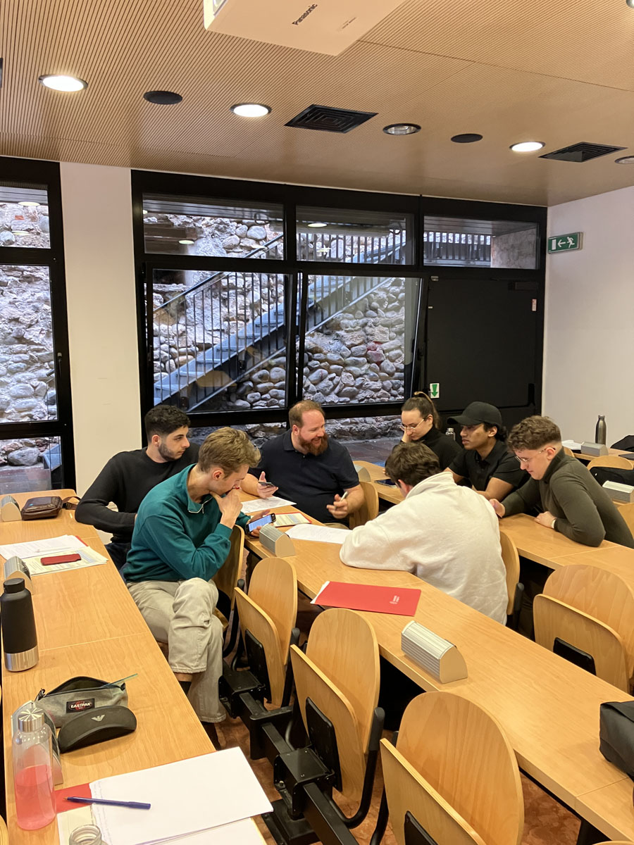 Participants in group for a team working session