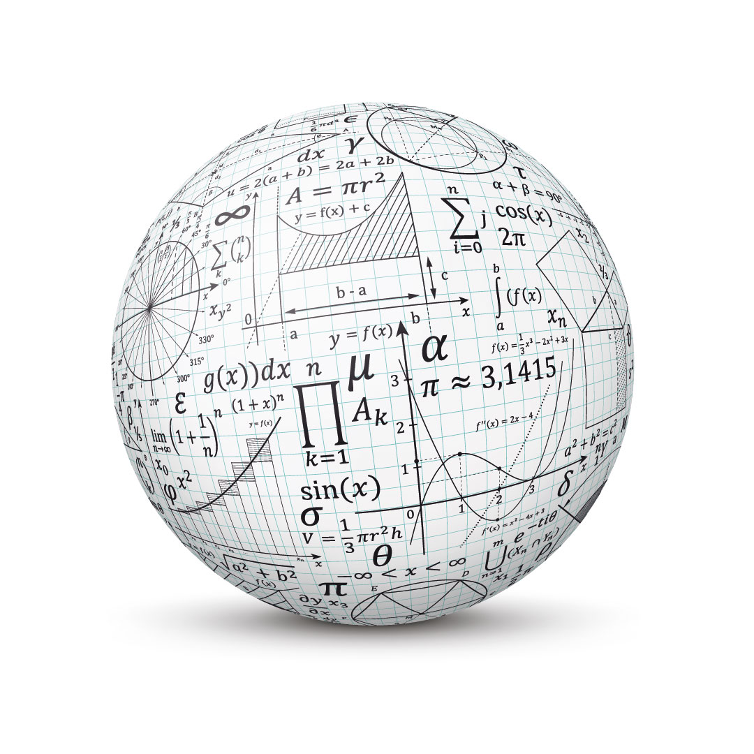 sfera con formule matematiche