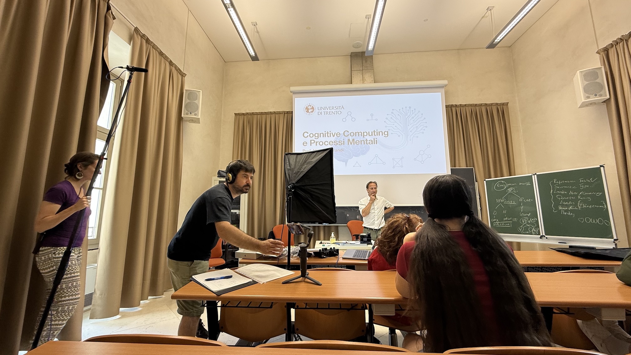 Immagine delle riprese in Dipartimento della webserie 29eLode