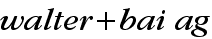 Logo walter+bai ag