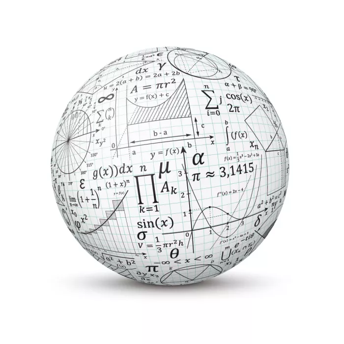 sfera con formule matematiche