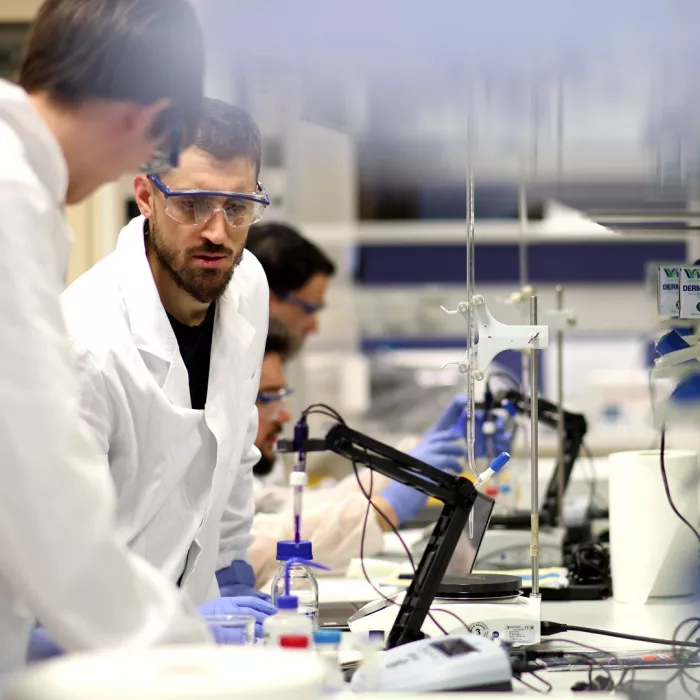 aula di laboratorio presso il Dipartimento di Fisica