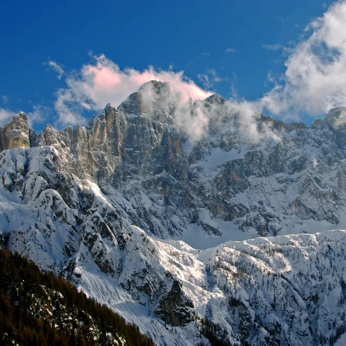 Alps covered by snow