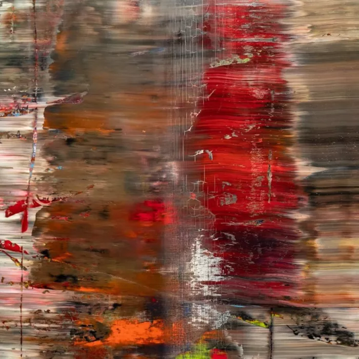 Gerhard Richter, particolare di una pittura