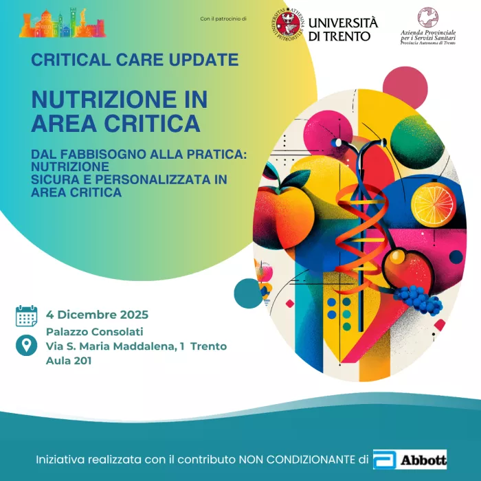 Poster dell'Evento Critical Care Update - Nutrizione in Area Critica