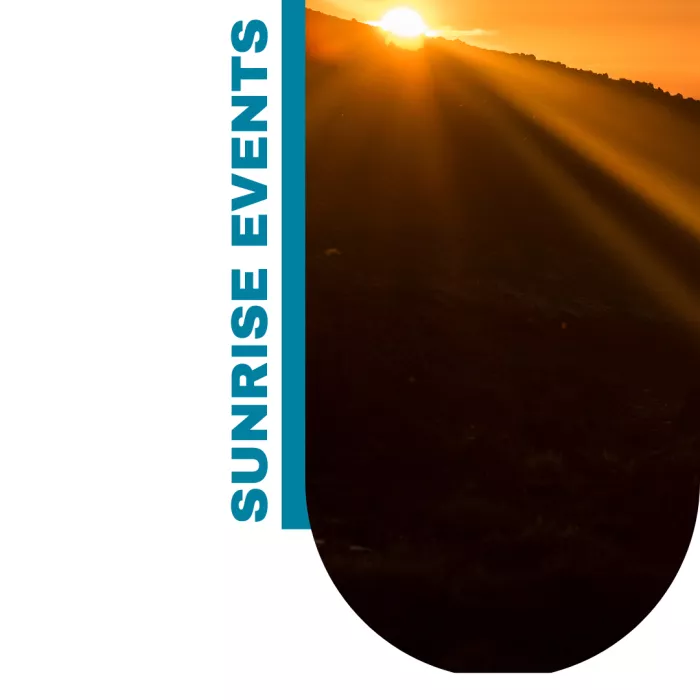 Sunrise events banner