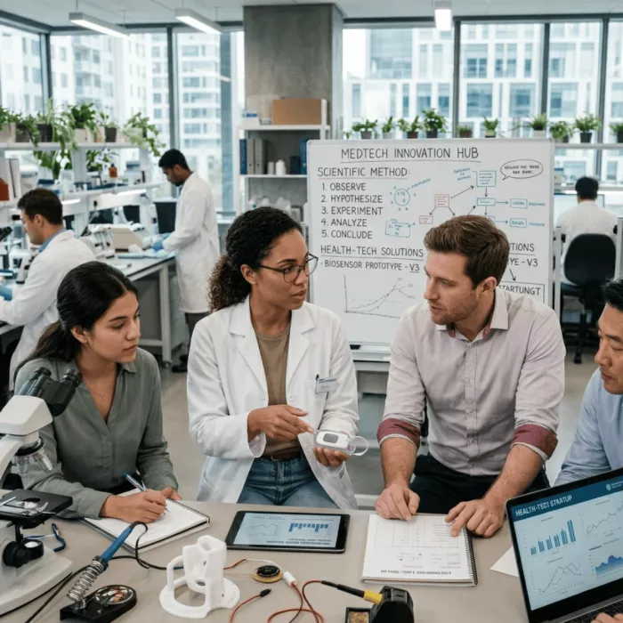 MedTech startup – Immagine creata con l'ausilio dell'IA