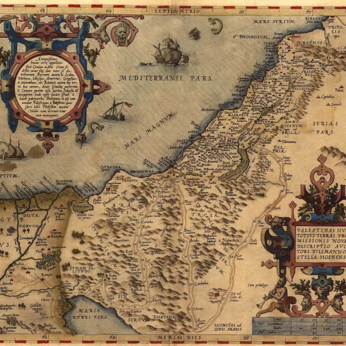 cartina antica palestina