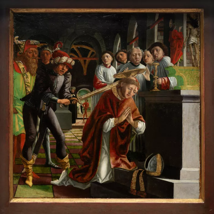 Michael Pacher, Martirio di S. Tommaso Becket, Graz, Alte Galerie, Inv. 327