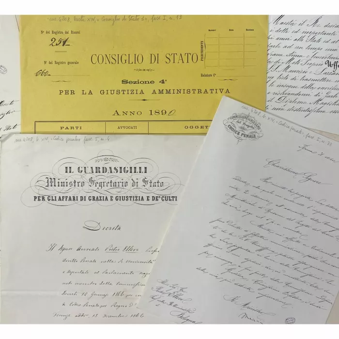 Biblioteca Universitaria di Bologna, Archivio Pietro Ellero, Ms. 4208, busta XIV