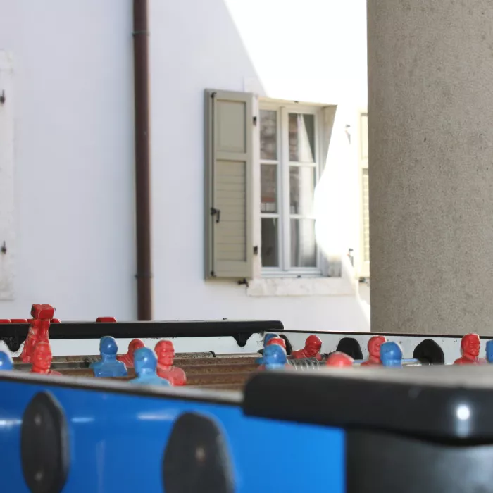 Particolare del Biliardino del Collegio Clesio 